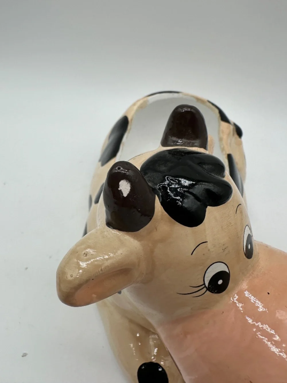 Ceramic Holstein Cow Flower Pot Planter Farmhouse Decor READ